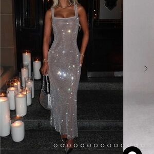 Babyboo Petra maxi dress - silver